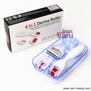 4 in 1 Surgical Stainless Steel/Titanium Derma Roller Kit Micro Needle Therapy with ICE Roller Kit