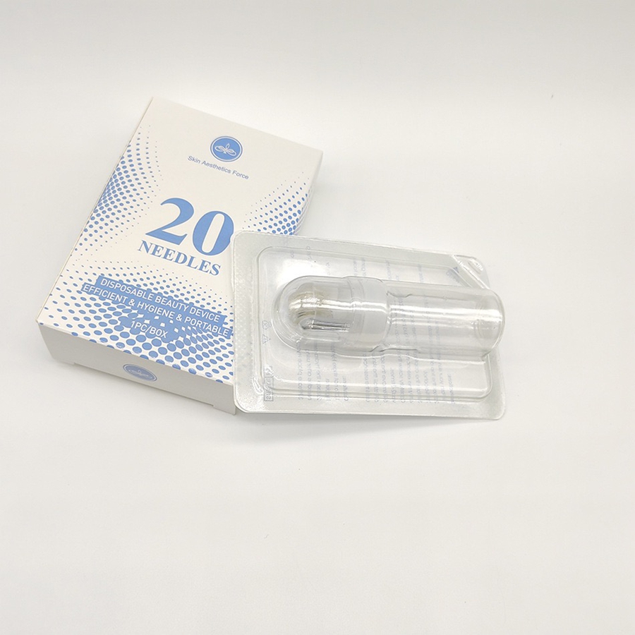 Gold Plated Hydra Needle 20Pin Facial Stamper for Skin Care, HN20